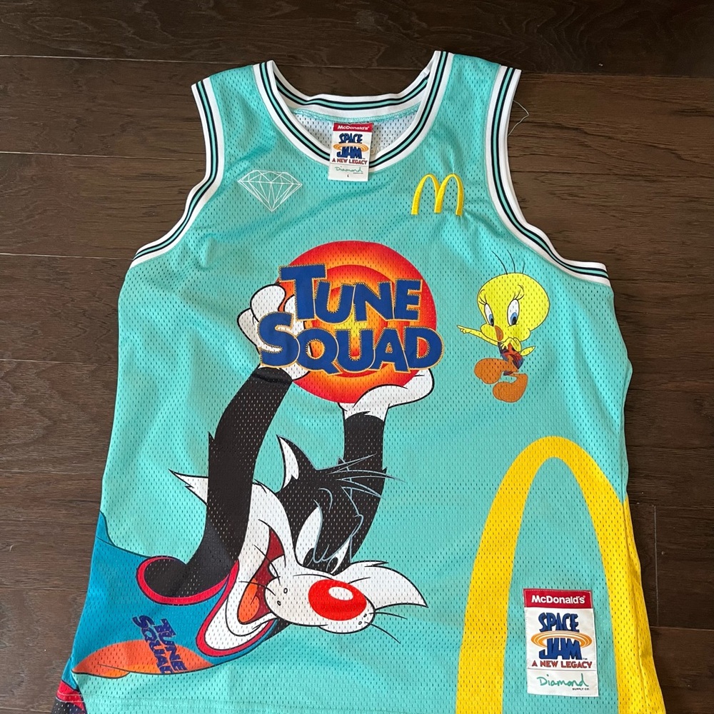 Looney Toons diamond supply co McDonalds Sylvester Jersey Size Large